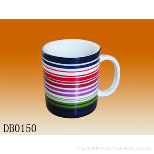 stoneware ceramic mugs with colored glaze